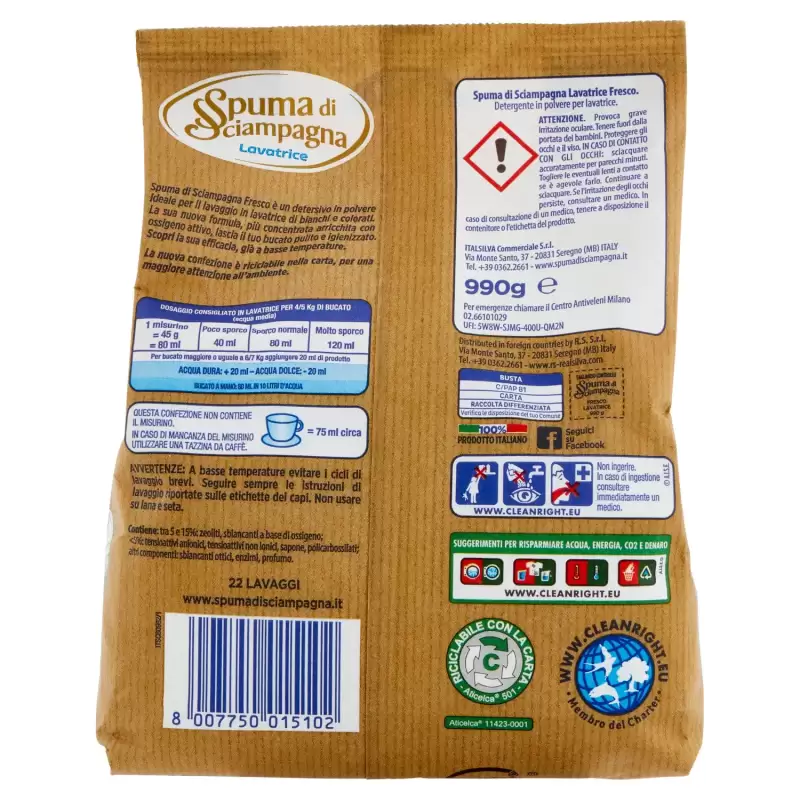 Spuma Di Sciampagna Detergent Praf Automat Prospat 990 g Bax 8 buc.